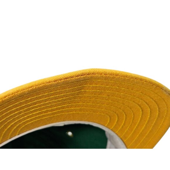 Vintage 90s Yaga Snapback Hat Cap Green Yellow Adjustable Streetwear 90s Fashion - Picture 8 of 12